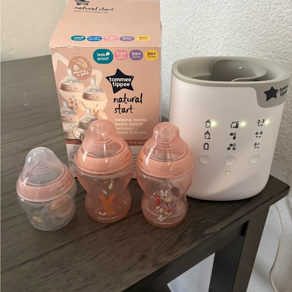 Tommee Tippee Natural Start Baby Bottle Set - Pink